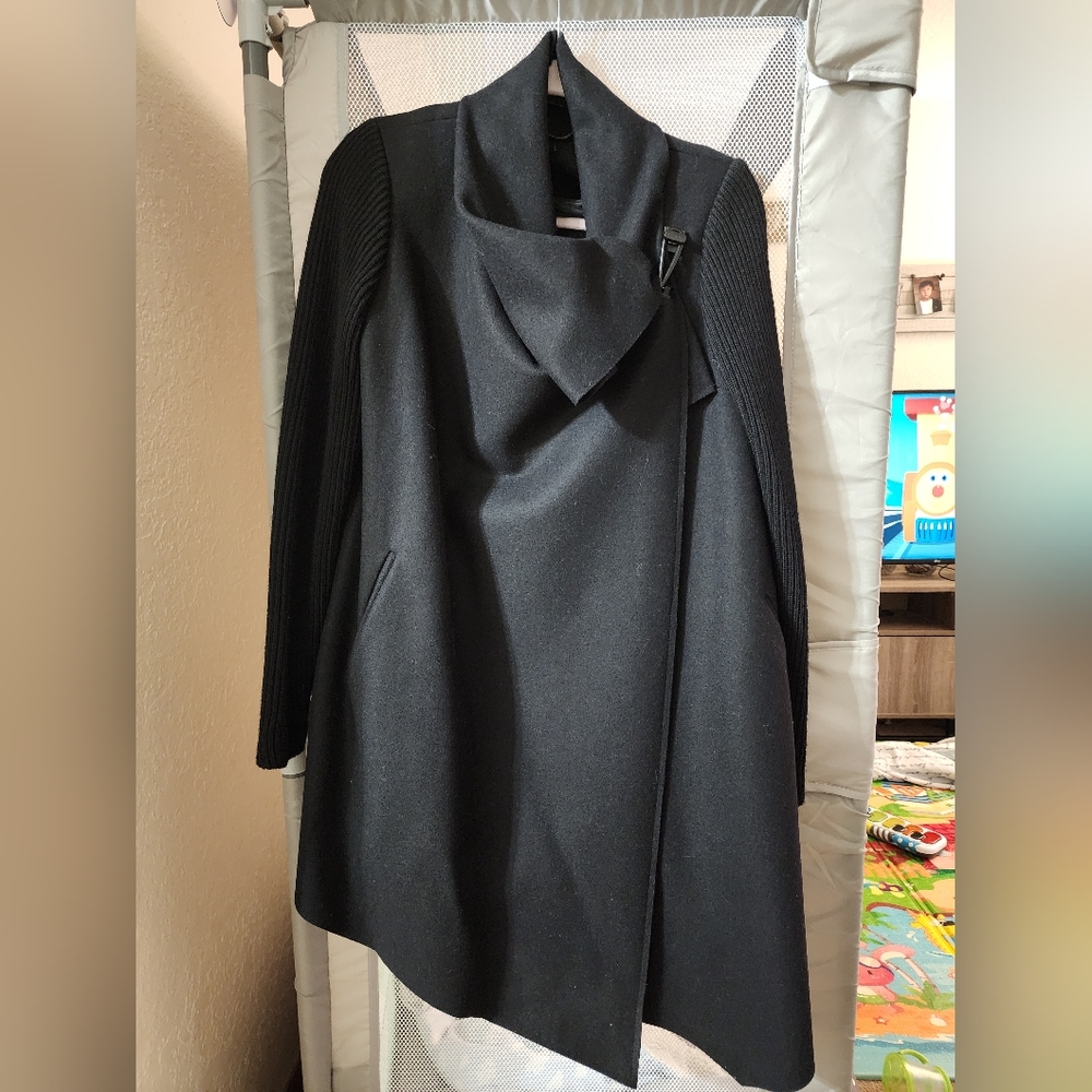 NWOT AllSaints Monument Rib Coat US 4